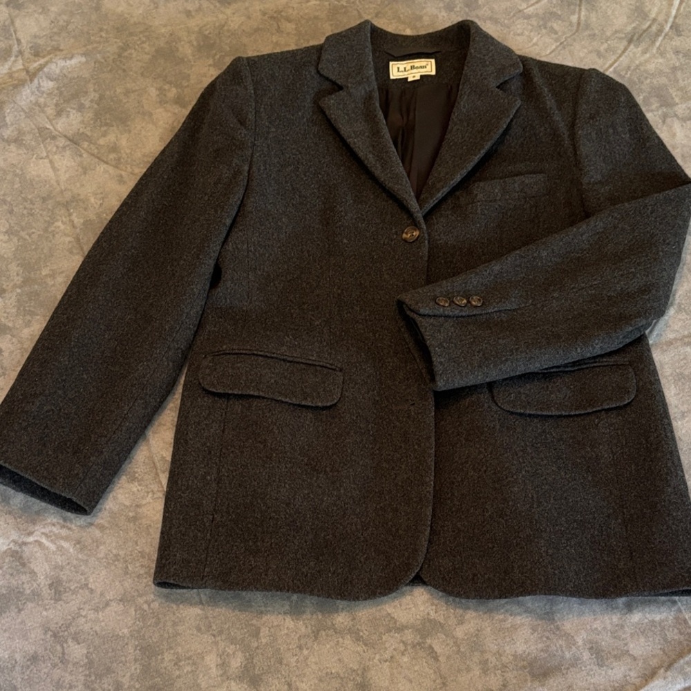 L.L. Bean Charcoal Blazer